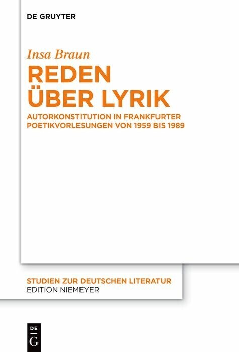 Reden über Lyrik main product photo