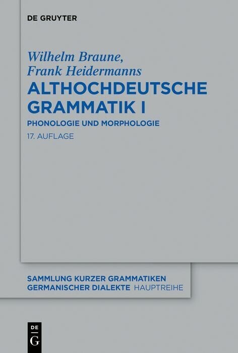 Althochdeutsche Grammatik I main product photo