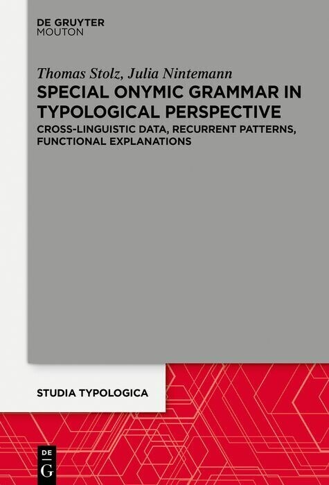 Special Onymic Grammar in Typological Perspective main product photo