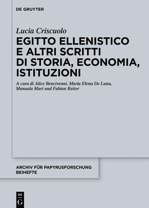 Egitto ellenistico e altri scritti di storia, economia, istituzioni main product photo