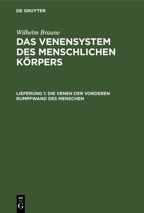 Die Venen der vorderen Rumpfwand des Menschen main product photo