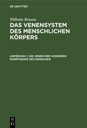 Die Venen der vorderen Rumpfwand des Menschen