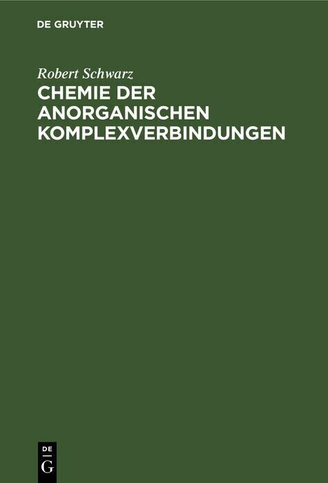 Chemie der anorganischen Komplexverbindungen main product photo