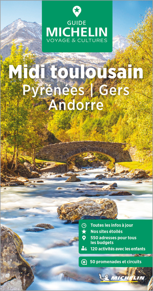 Michelin Le Guide Vert Pyrénnées Toulouse Gert main product photo
