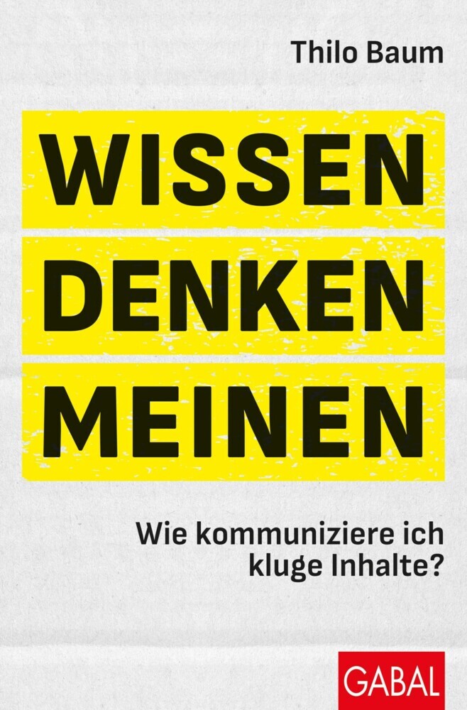 Wissen, denken, meinen main product photo