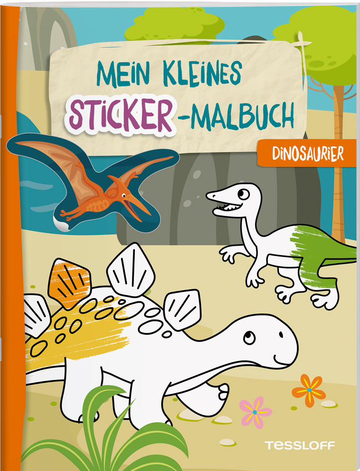 Mein kleines Sticker-Malbuch. Dinosaurier main product photo