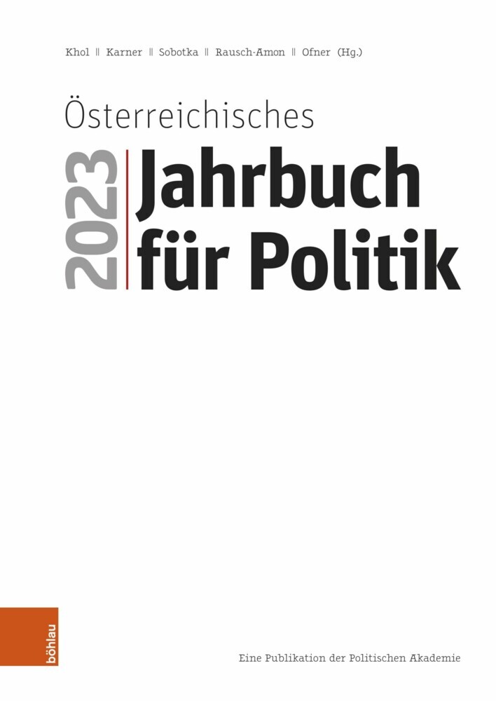 Österreichisches Jahrbuch für Politik 2023 main product photo