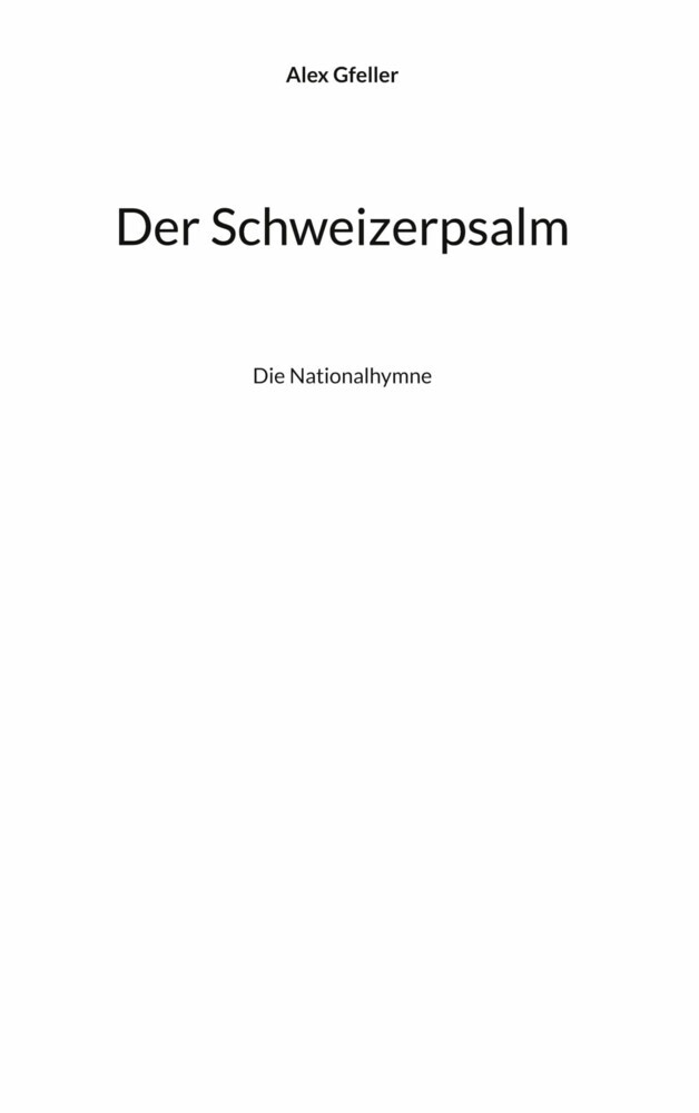 Der Schweizerpsalm main product photo