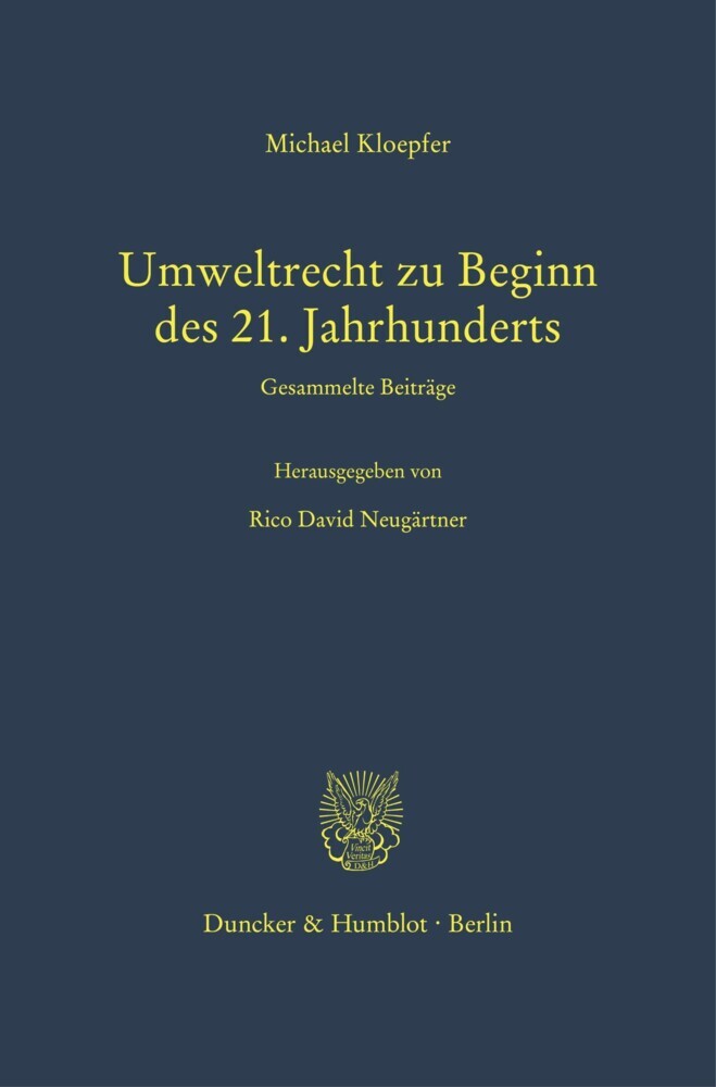 Umweltrecht zu Beginn des 21. Jahrhunderts. main product photo