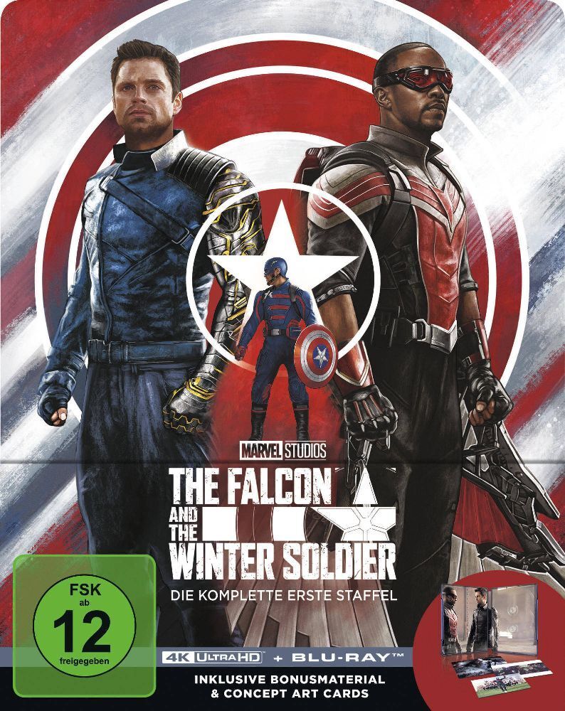 The Falcon and the Winter Soldier. Staffel.1, 2 4K UHD-Blu-ray + 2 Blu-ray (Limited Steelbook) main product photo