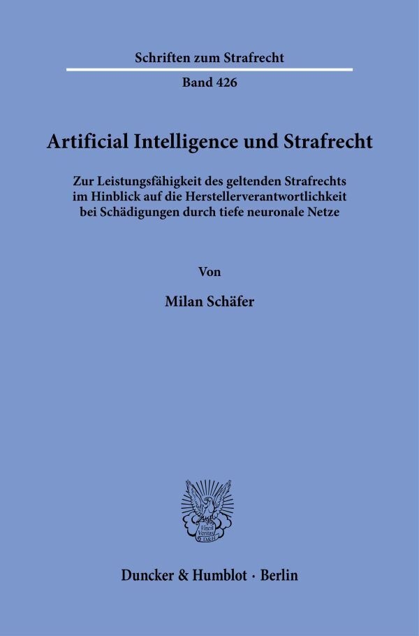 Artificial Intelligence und Strafrecht. main product photo