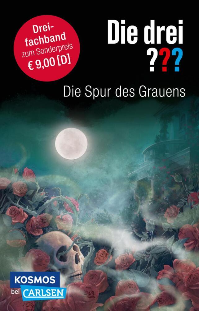 Die drei ???: Die Spur des Grauens. Dreifachband (Enthält die Bände: Im Haus des Henkers, Die Villa der Toten, Die flüsternden Puppen) main product photo
