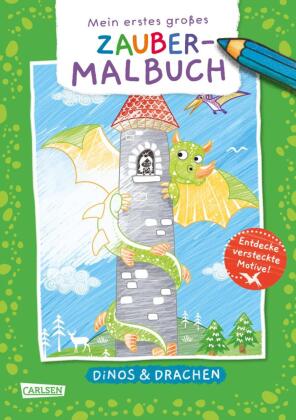 Ausmalbilder für Kita-Kinder Mein erstes großes Malbuch: Dinos & Drachen