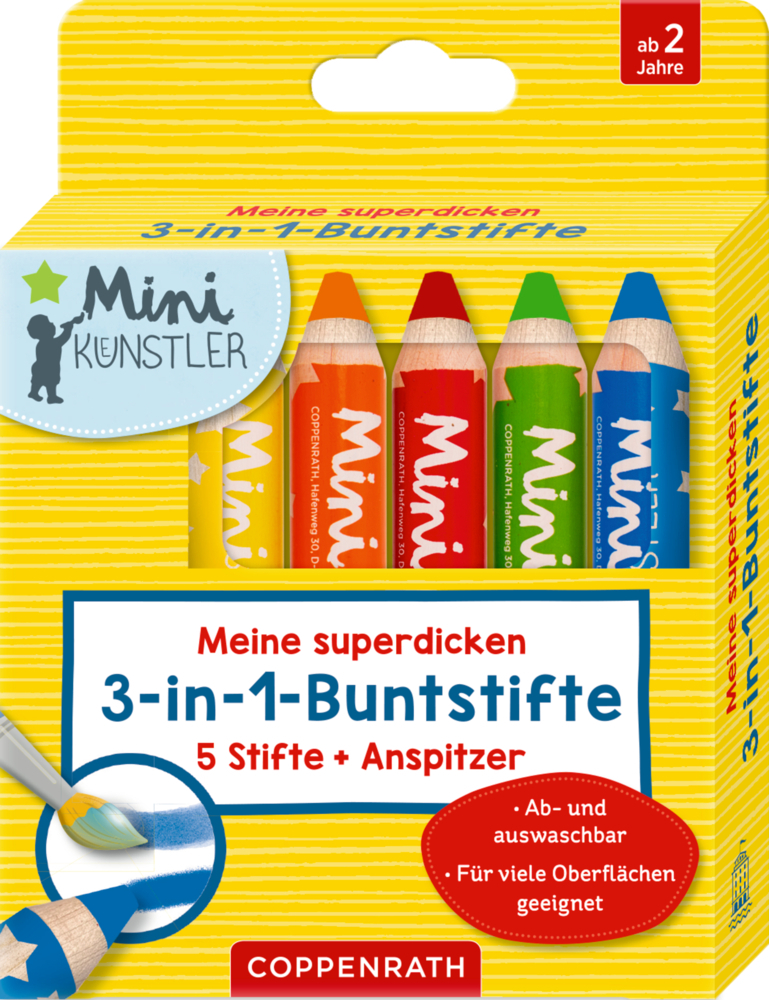Meine superdicken 3-in-1-Buntstifte main product photo