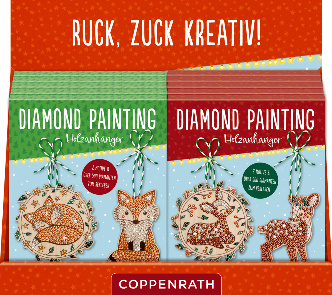 Diamond Painting Holzanhänger: Frohe Weihnachten main product photo