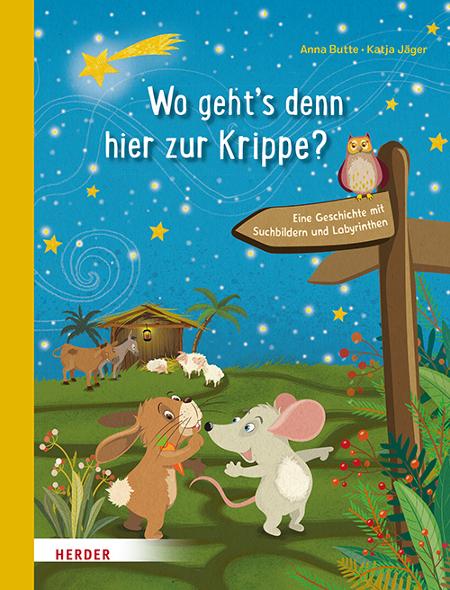 Wo geht's denn hier zur Krippe? Eine Geschichte mit Suchbildern und Labyrinthen main product photo