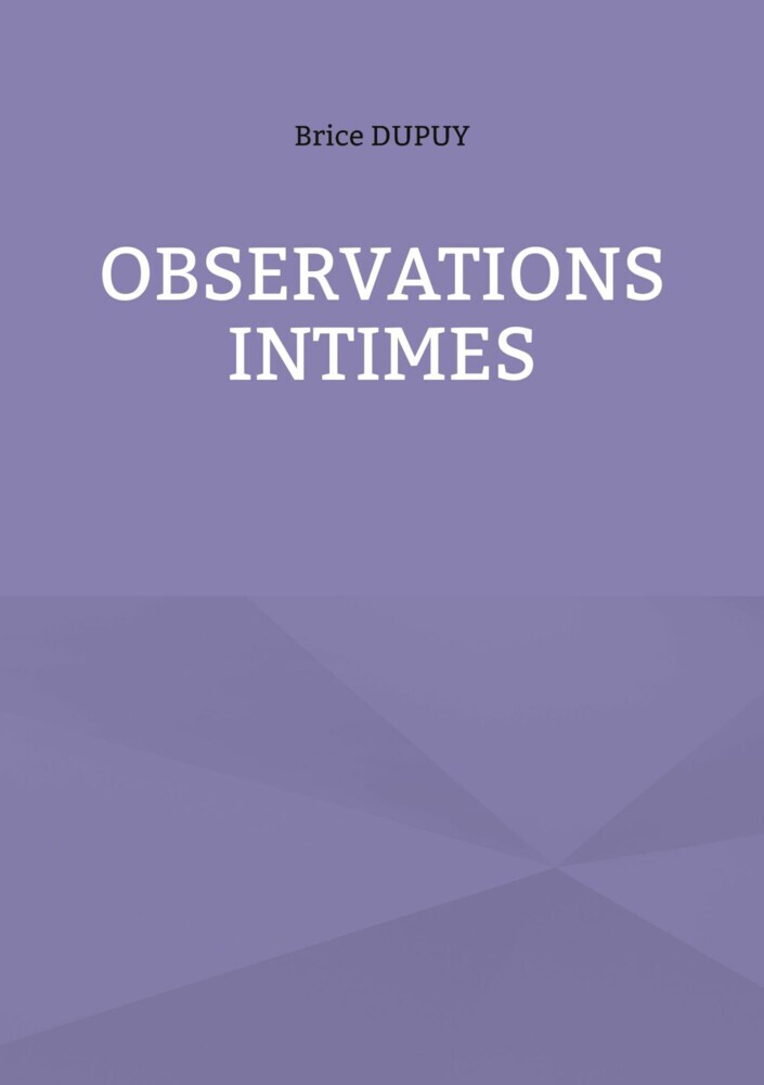 Observations Intimes main product photo
