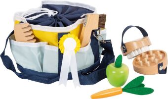 Spielzeug Pferdepflege-Set mit Tasche