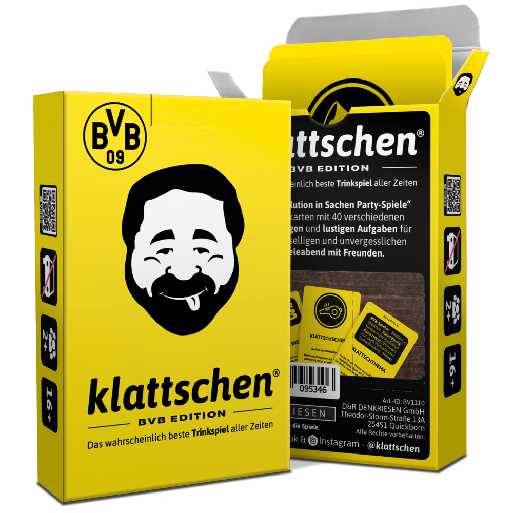 DENKRIESEN - klattschen® - Trinkspiel - BVB Edition main product photo