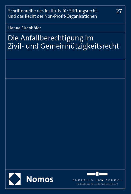 Die Anfallberechtigung im Zivil- und Gemeinnützigkeitsrecht main product photo