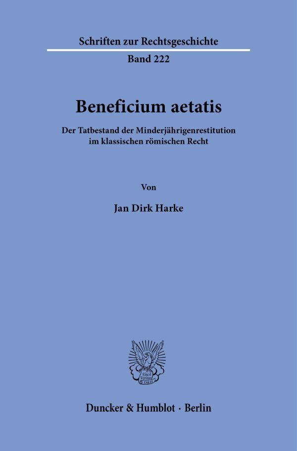 Beneficium aetatis. main product photo