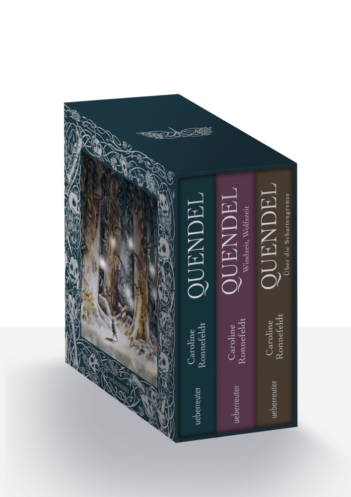 Quendel. Die Hügelland-Saga: Sprachgewaltige Fantasy im prachtvollen Schuber mit Silberfolienveredelung und Plakat mit Hügellandkarte main product photo