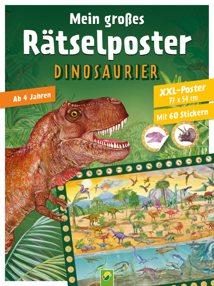 Mein großes Rätselposter Dinosaurier main product photo