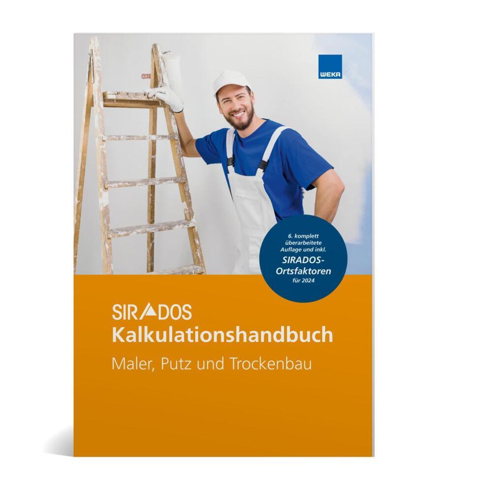SIRADOS Kalkulationshandbuch Maler, Putz und Trockenbau main product photo
