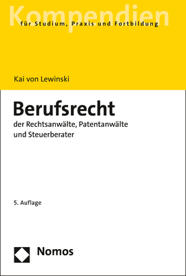 Berufsrecht der Rechtsanwälte, Patentanwälte und Steuerberater main product photo