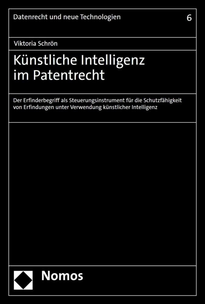 Künstliche Intelligenz im Patentrecht main product photo