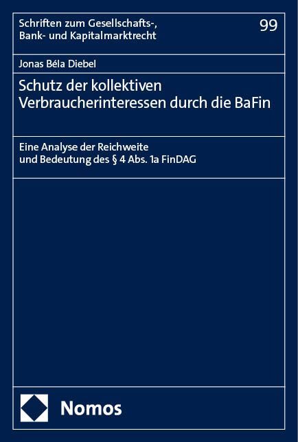 Schutz der kollektiven Verbraucherinteressen durch die BaFin main product photo