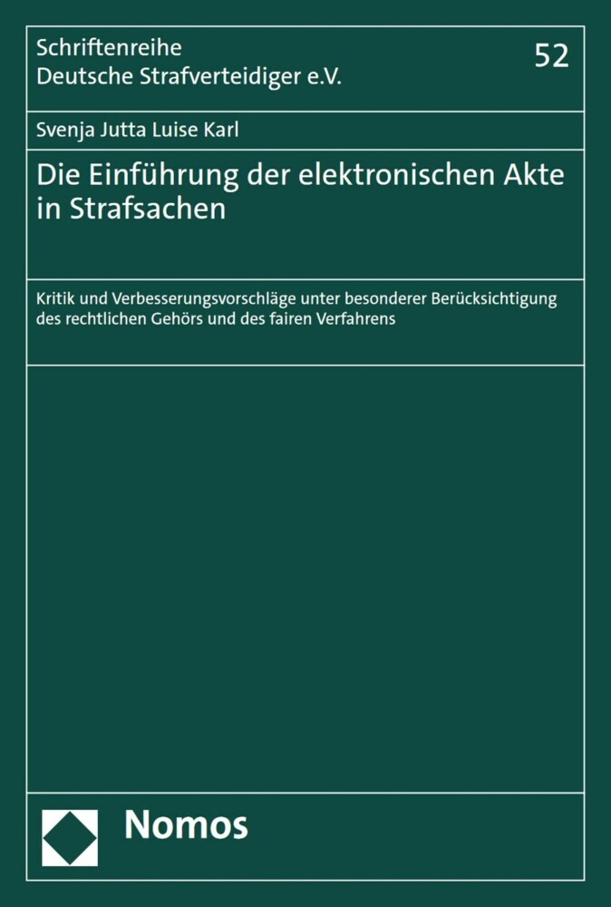 Die Einführung der elektronischen Akte in Strafsachen main product photo
