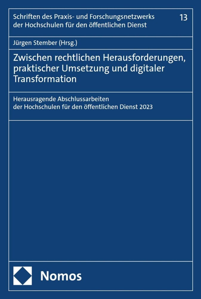 Zwischen rechtlichen Herausforderungen, praktischer Umsetzung und digitaler Transformation main product photo
