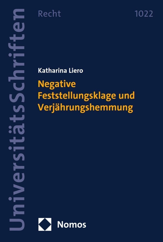 Negative Feststellungsklage und Verjährungshemmung main product photo
