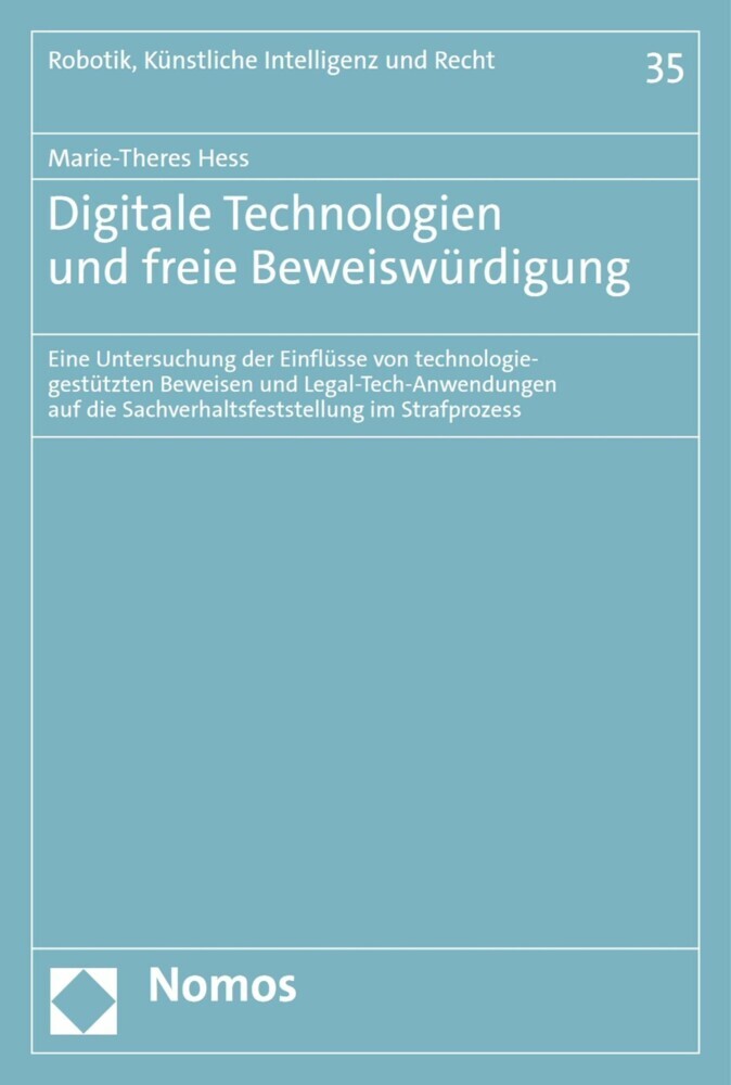 Digitale Technologien und freie Beweiswürdigung main product photo