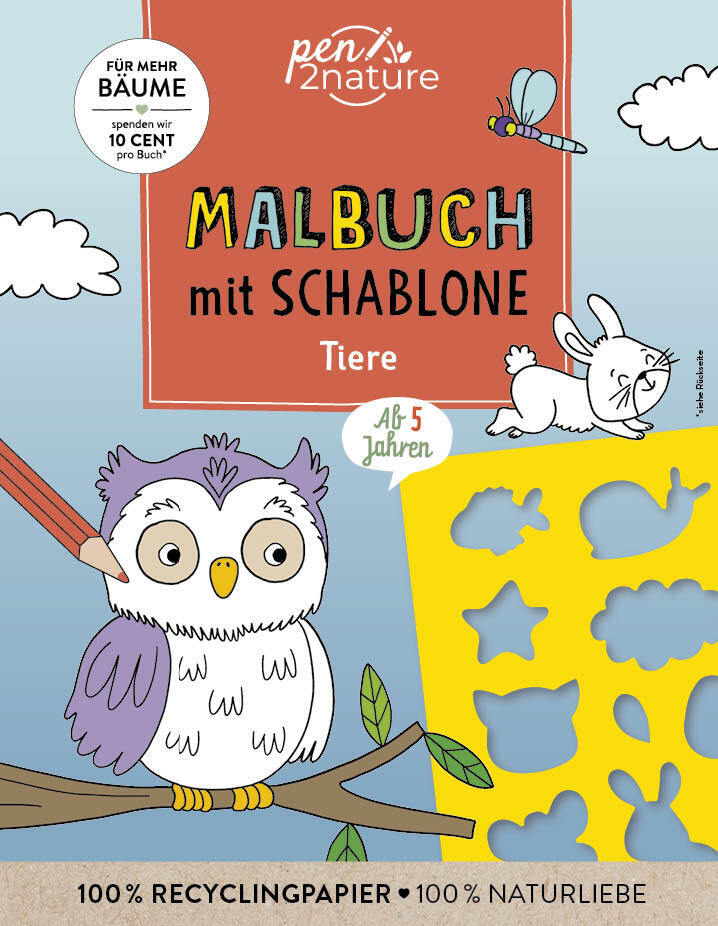 Malbuch mit Schablone. Tiere main product photo