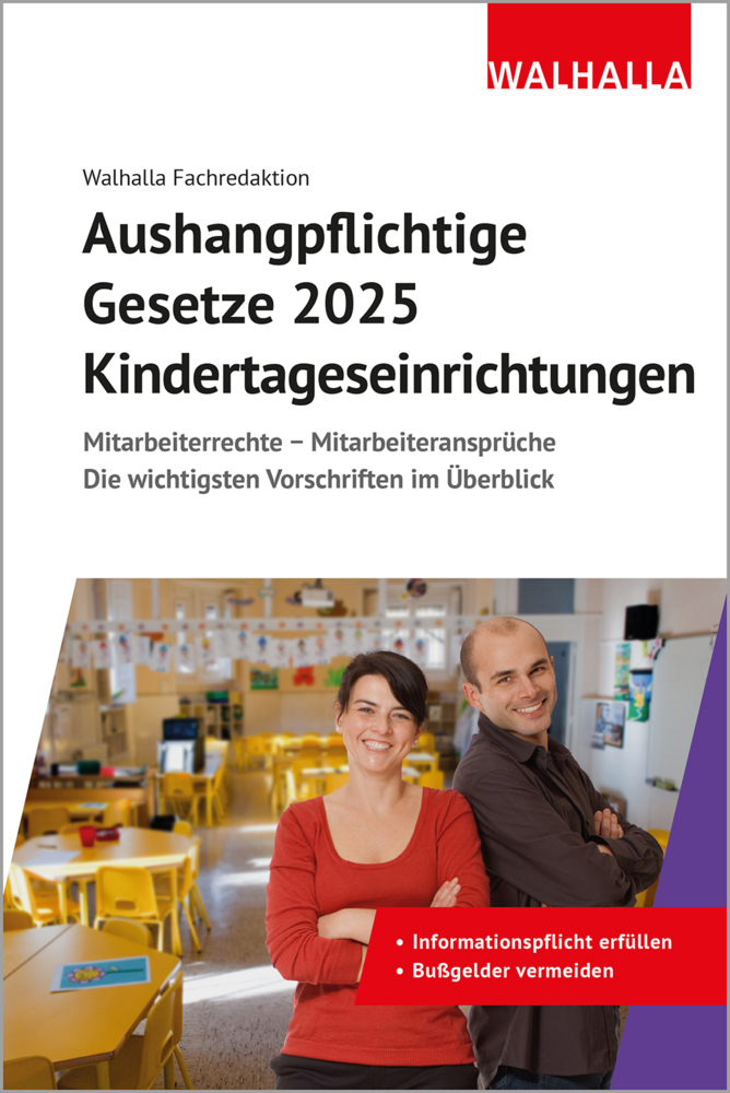Aushangpflichtige Gesetze 2025 Kindertageseinrichtungen main product photo