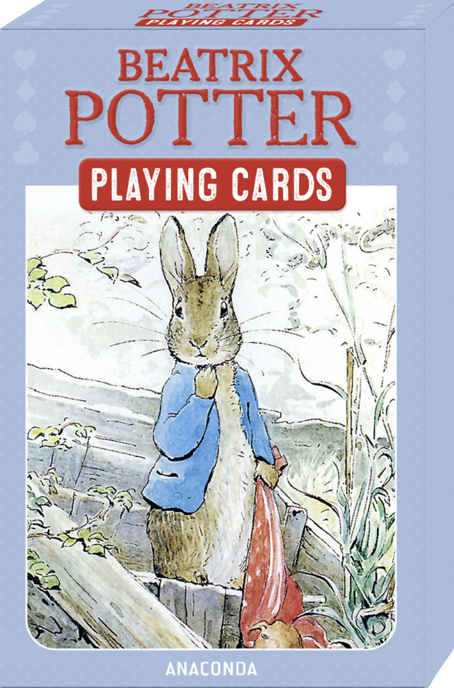 Kartenspiel Beatrix Potter. 54 Spielkarten mit 53 Motiven von Peter Hase und seinen Freunden main product photo