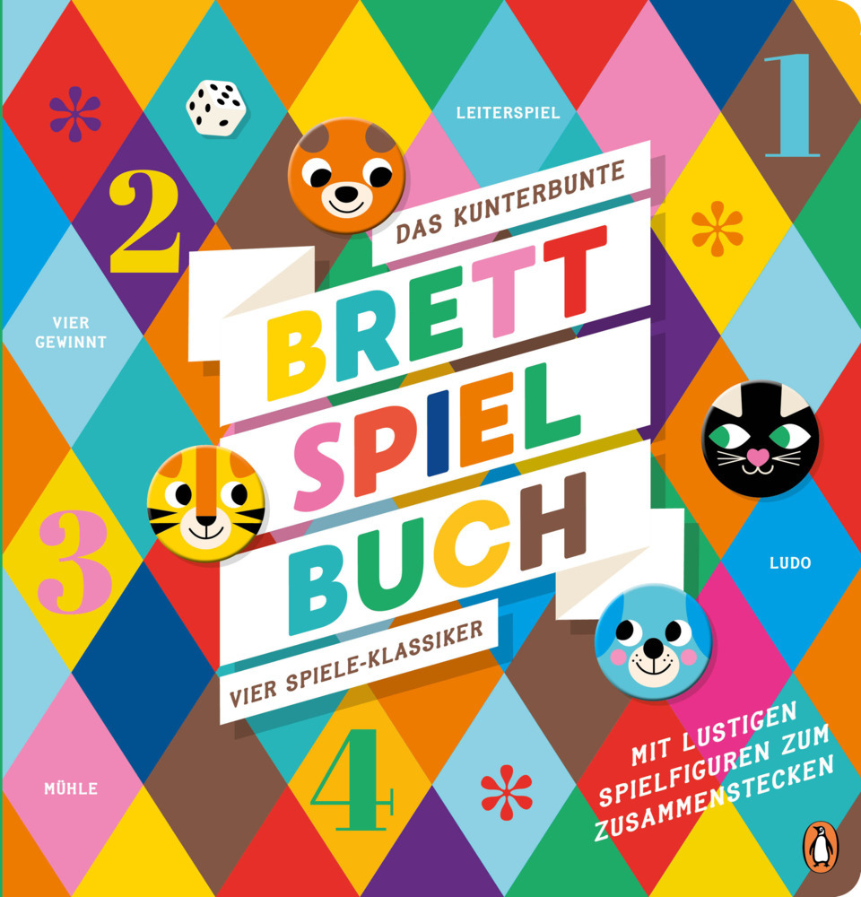Das kunterbunte Brettspiel-Buch - Vier Spiele-Klassiker main product photo