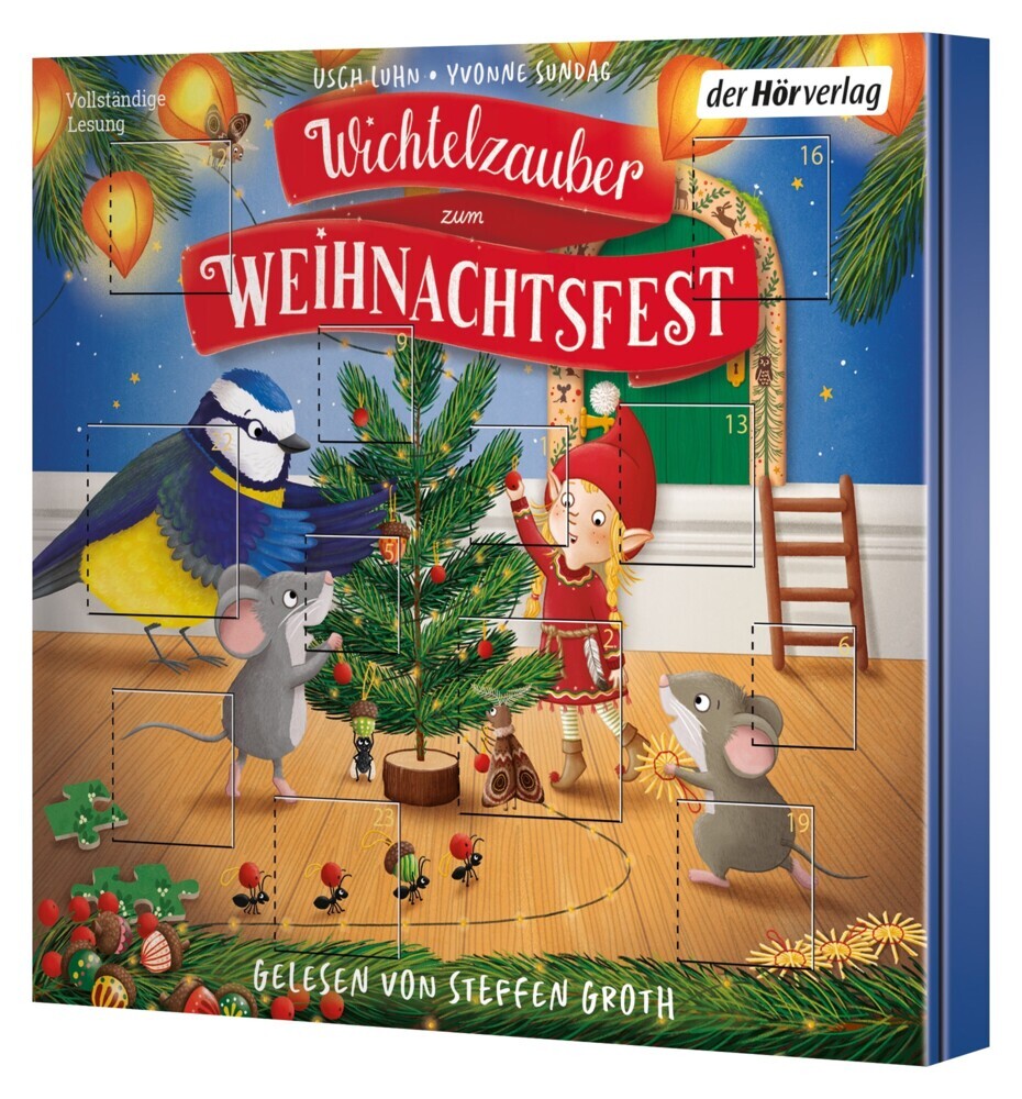 Wichtelzauber zum Weihnachtsfest - 24 Adventskalender-Geschichten, 1 Audio-CD main product photo