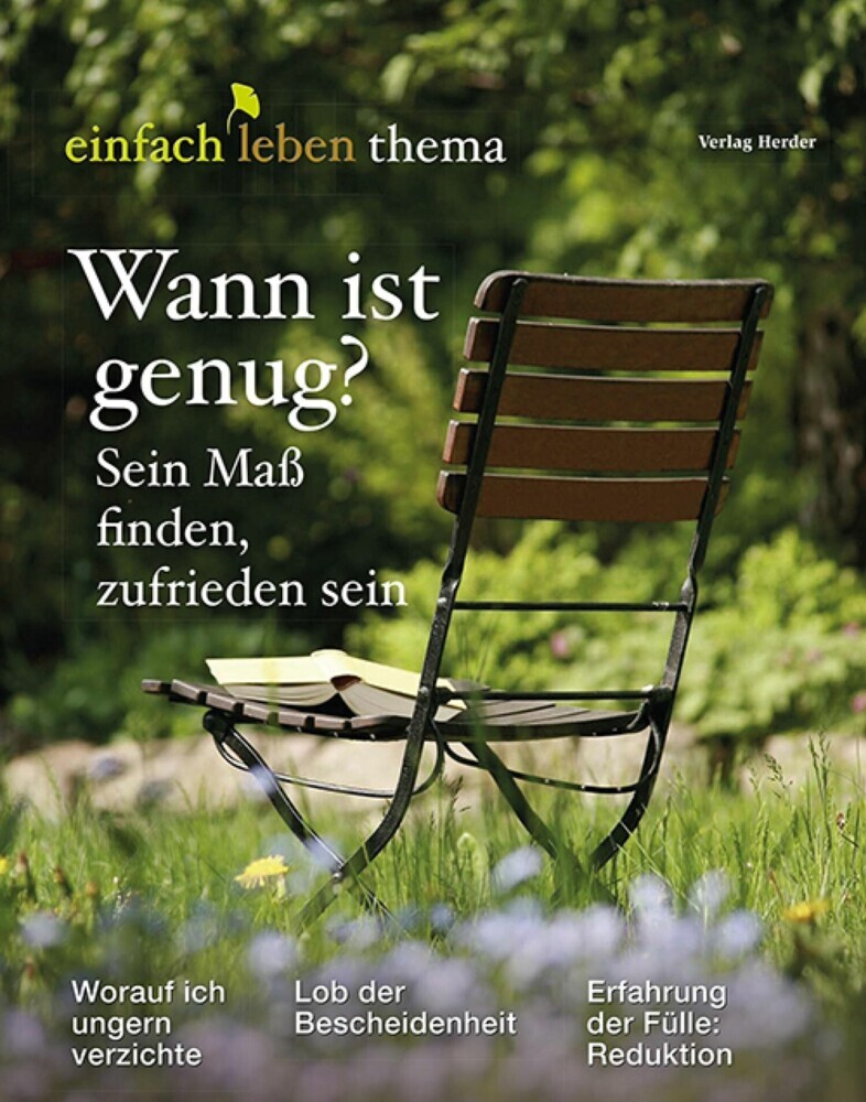 Wann ist genug? Sein Maß finden, zufrieden sein main product photo