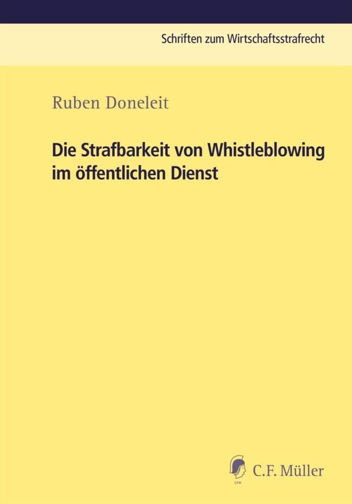 Die Strafbarkeit von Whistleblowing im öffentlichen Dienst main product photo