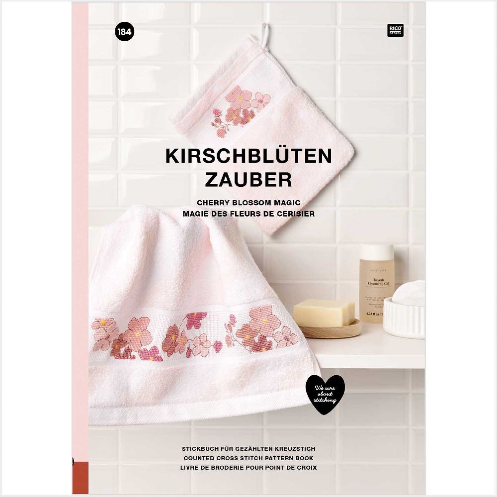 Stickbuch 184 Kirschblütenzauber, 64 Seiten, gezählter Kreuzstich main product photo