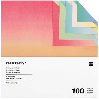 Origami Duo Color, Linear Gradient FSC MIX, 15 x 15 cm, 100 Blatt