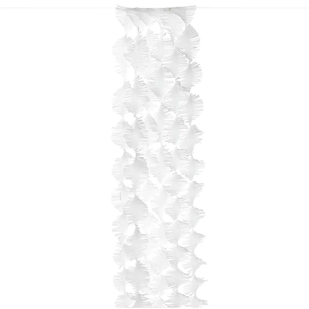 Krepp Girlanden, Weiß, FSC MIX, 7 Stk, 17,5 cm x 3 m, inkl. 2 m Kordel main product photo