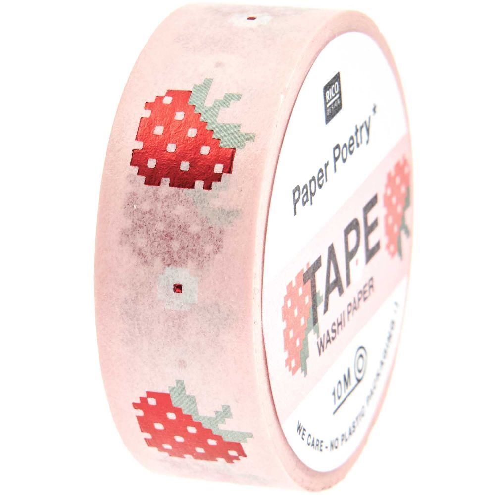 Tape Futschikato, Erdbeeren FSC MIX, 1,5 cm x 10 m main product photo