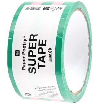 Paketklebeband Rosa / Grün, 5 cm x 32 m