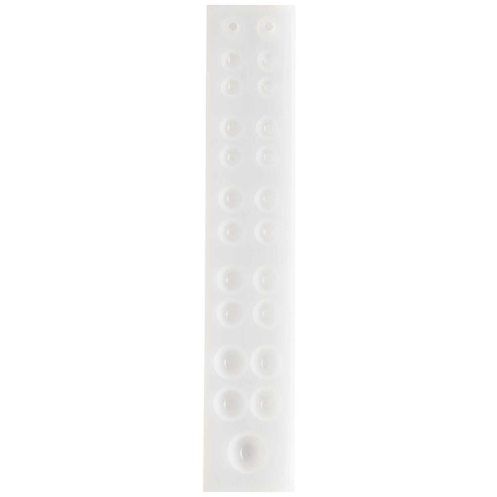 Silikon Gießform Kugeln und Halbkugeln / Außenmaß Silikonform 4 x 21,5 cm main product photo
