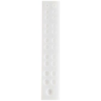 Silikon Gießform Kugeln und Halbkugeln / Außenmaß Silikonform 4 x 21,5 cm