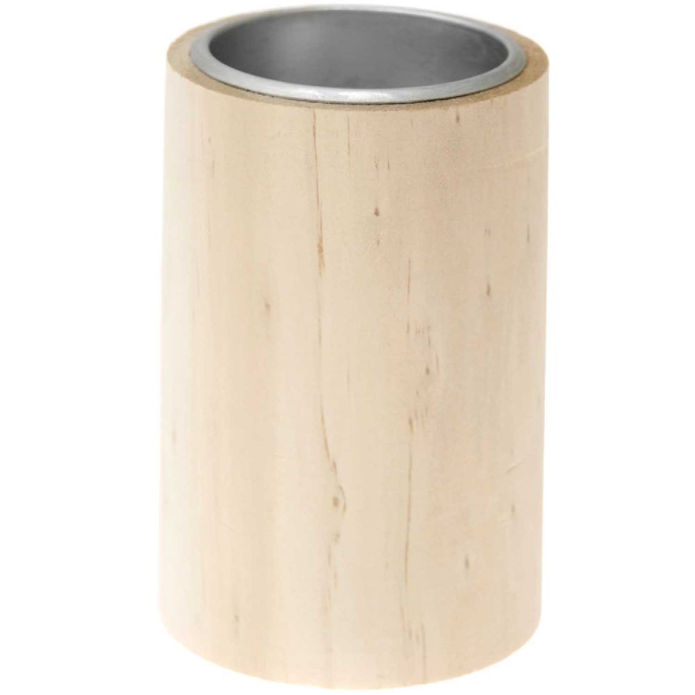 Holz Kerzenhalter rund, Ø 5,5 cm, H 8,5 cm, für Kerzen Ø 4 cm main product photo